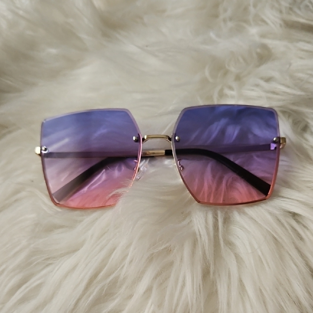 Othr Purple and Pink Square Sunglasses